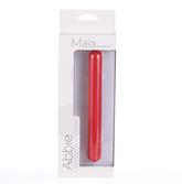 Maia Toys Abbie X-Long Rechargeable Bullet Vibrator Red BULLETS